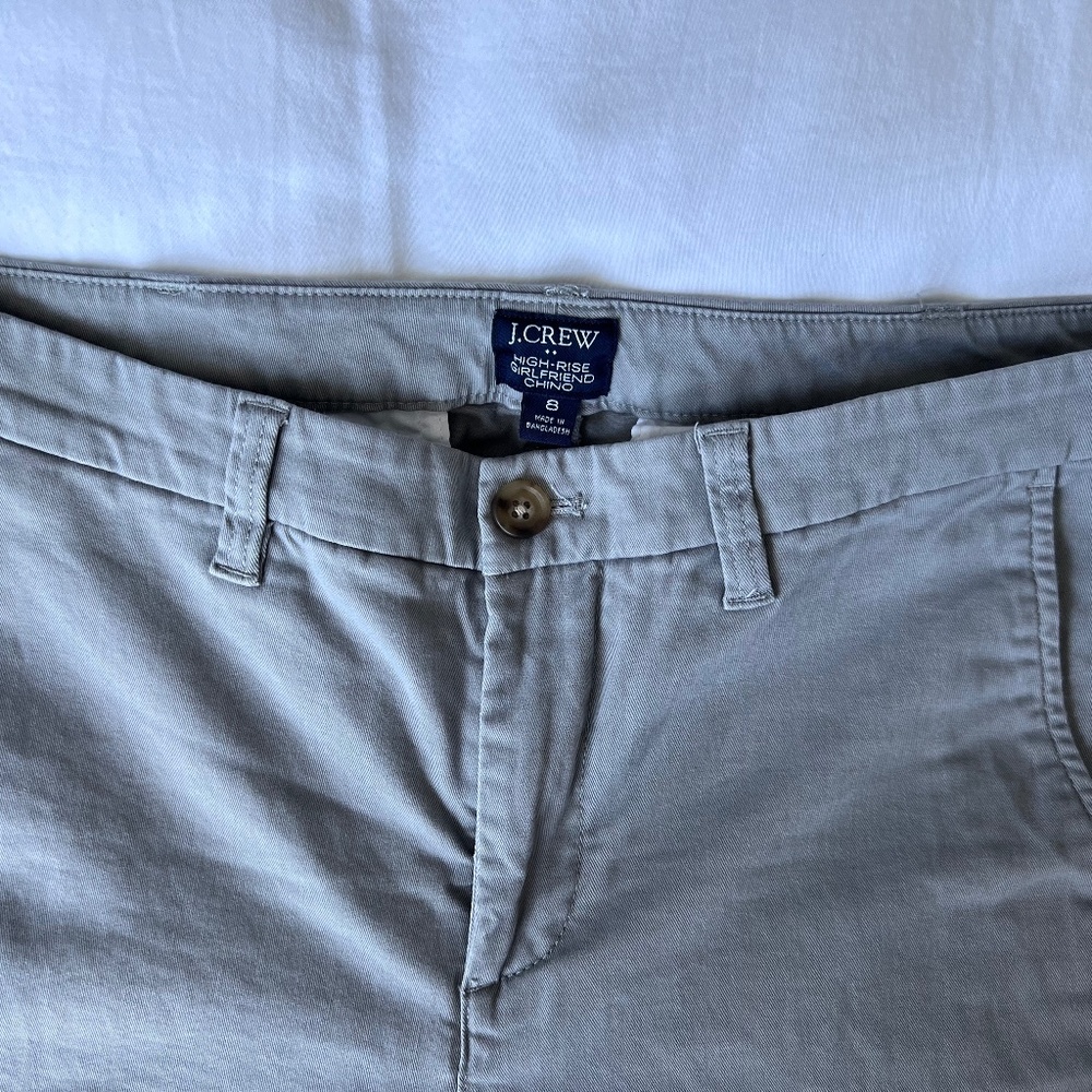 JCrew Factory high rise girlfriend chino